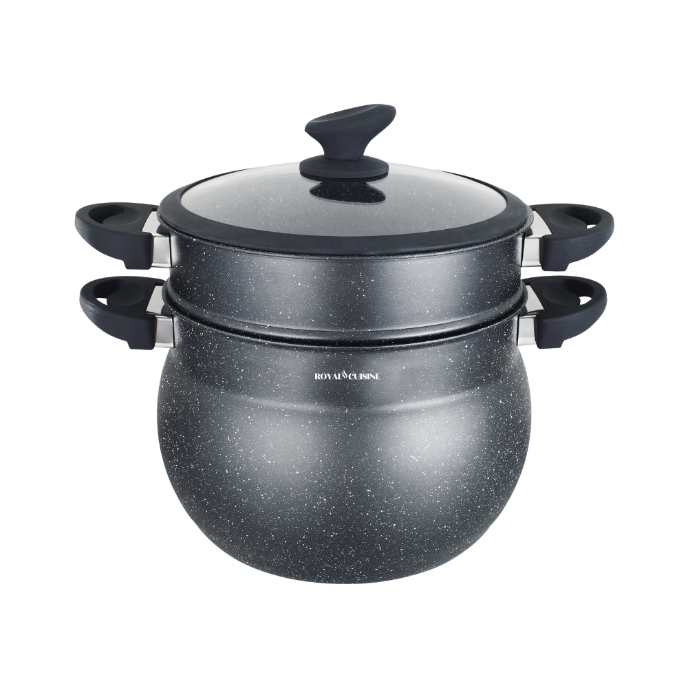 Royal Cuisine stoompan 22, 24, 26, 28, 30 CM kleur zwart