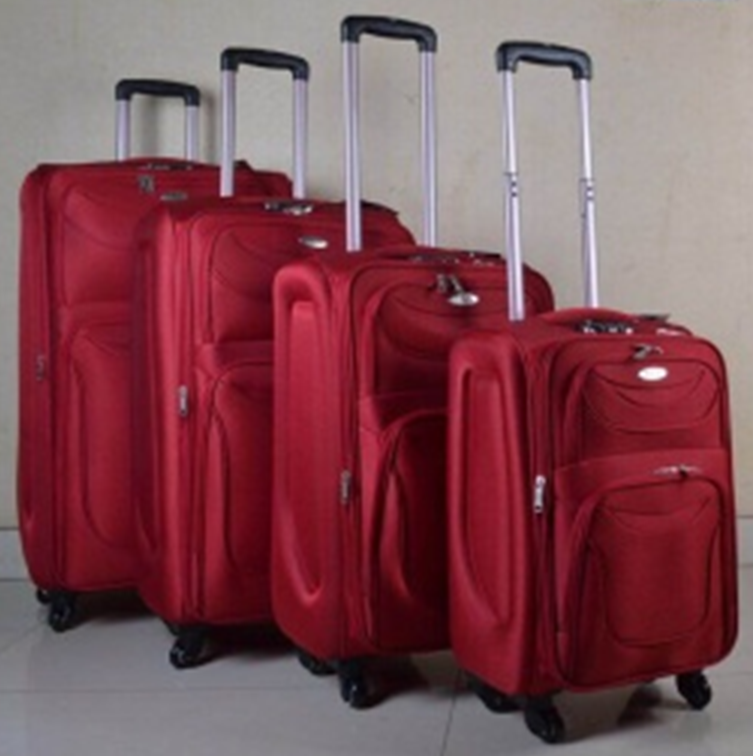 Koffer set , 4 delig, 4 wiel, Dubai,  rood ET927