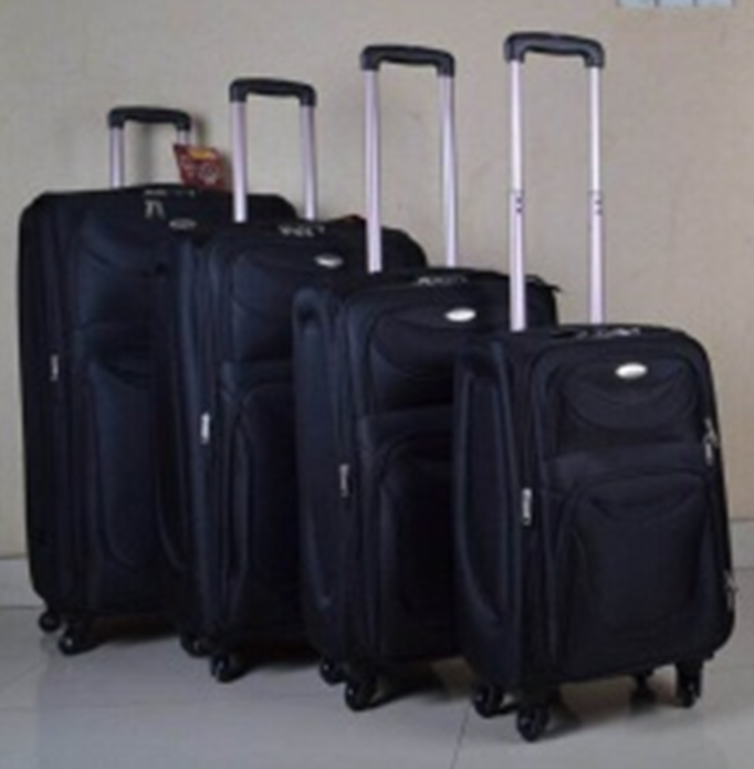 Koffer set , 4 delig, 4 wiel, Dubai,  zwart ET927