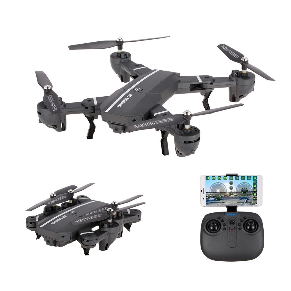 RC Quadcopter Drone met Camera drone met LED en uitvouwbare vleugels. (8807W)
