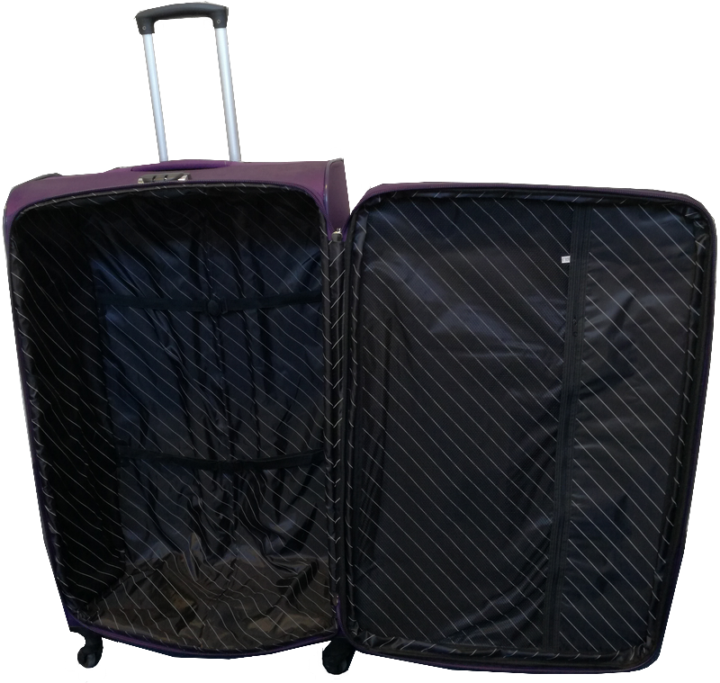 Dubai koffer set, 4 delig, 4 wiel (#629) Paars, 18, 20, 26, 30 inch