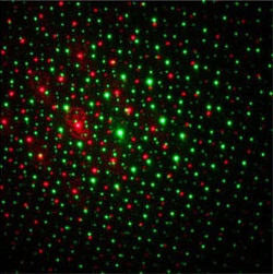 laser lamp / show projector met rood en groene licht