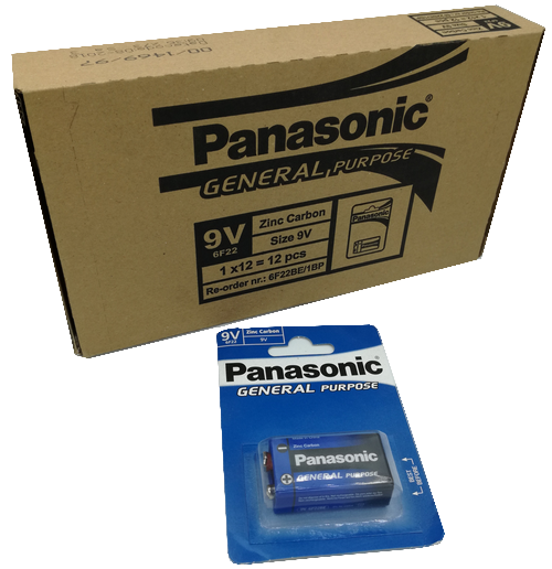 9V Batterijen 12 stuks van Panasonic