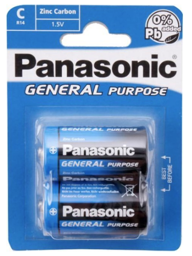 C batterijen 12 stuks vanPanasonic