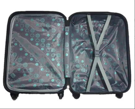 ABS handbagage koffer set 2 delig (8009) Zwart