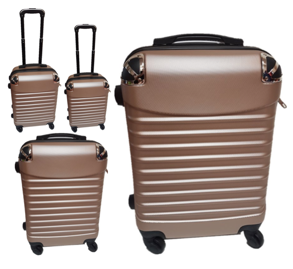 ABS koffer set, 4 delig: 18, 20, 26, 28 inch. Model: #8008