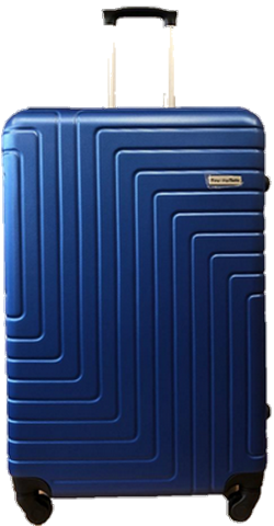 ABS koffer set, 2 delig, 4 wiel (#198) Donker blauw, 18, 20 inch