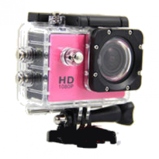 Action camera full HD 1080p waterdicht Roze