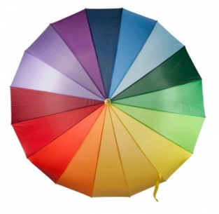Regenboog paraplu