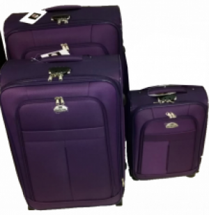 Dubai koffer set, 3 delig, 4 wiel (#629) Paars, 18, 20, 28 inch