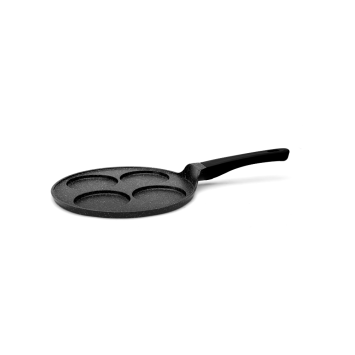 Frying pan 4 holes 26 CM color black