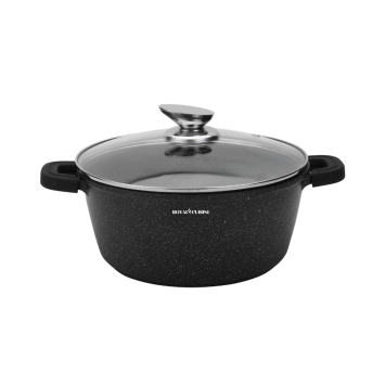 Cooking pot 24 CM color black