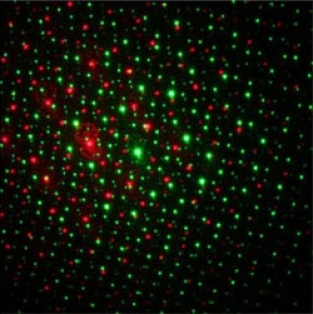 laser lamp / show projector met rood en groene licht