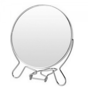 Spiegel diameter van 8 cm rond met standaard