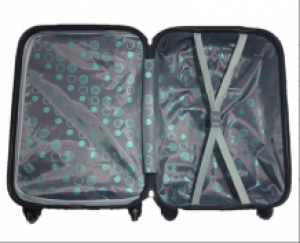 ABS handbagage koffer set 2 delig (8009) Zwart