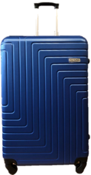ABS koffer set, 2 delig, 4 wiel (#198) Donker blauw, 18, 20 inch
